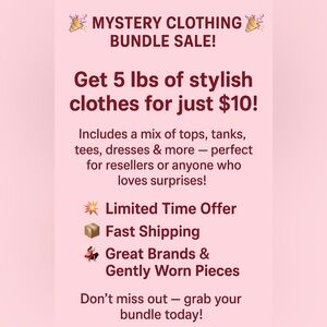 Women’s Mystery Clothing Bundle 5 lbs Your Size Lot Tops Bottoms Dresses & More